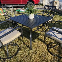 brand new patio table set5 pcs. in box
