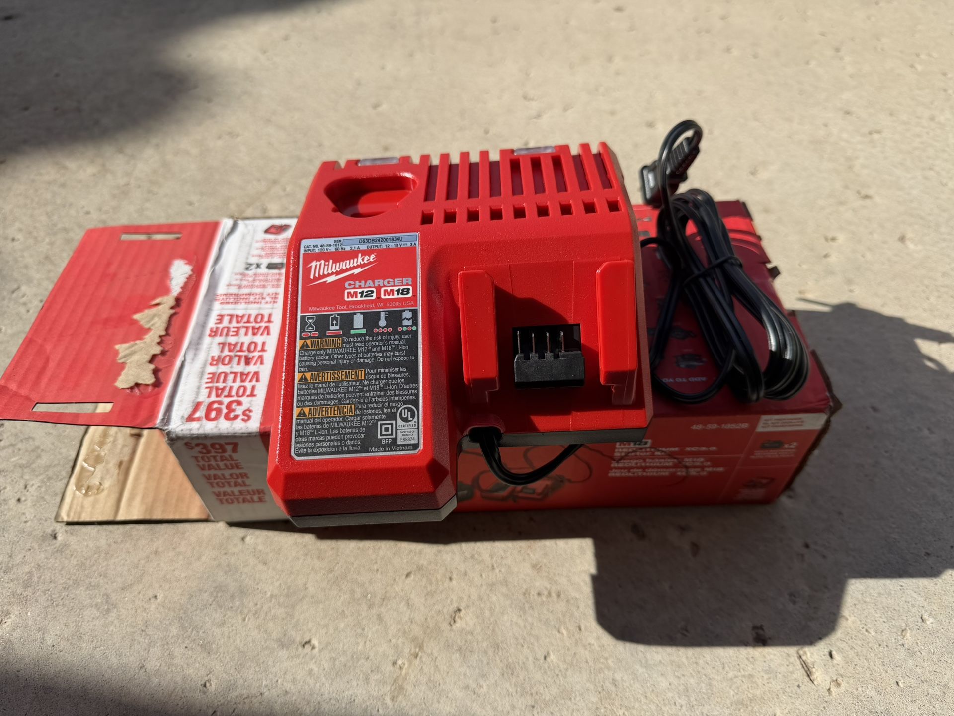 Milwaukee Charger M12/M18