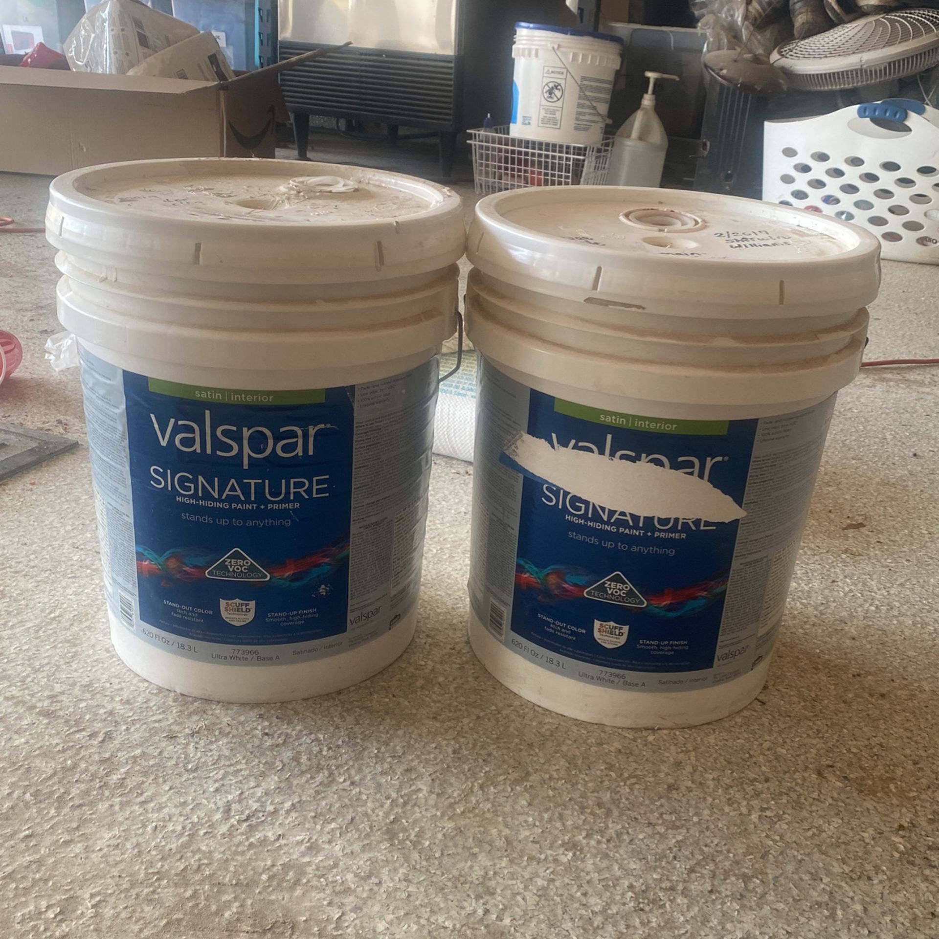 Valspar White And Cottage White Paint
