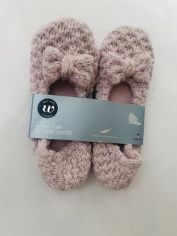 Wayland Square Women’s Memory Foam Ballerina Slippers Size M 8