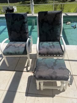 Rocking Chair & Ottoman & Chair 