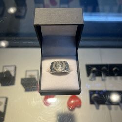 10k Gold Men Cluster Ring 