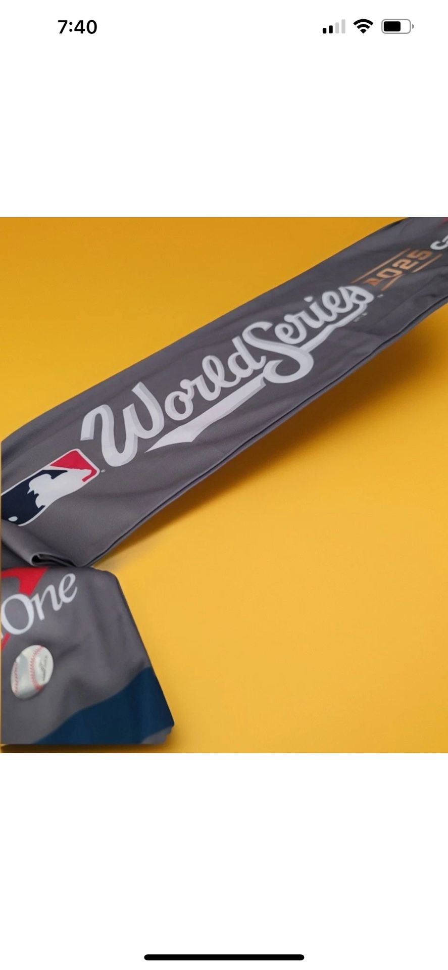 Los Angeles Dodgers 2025 World Series SGA 10/27/2025 Scarf Game 3