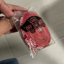 RED VANS SHOE LACES