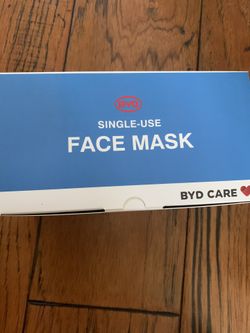 new sealed box of 50 ct BYD masks