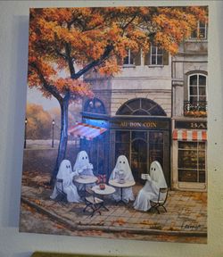 Viral ghost framed art