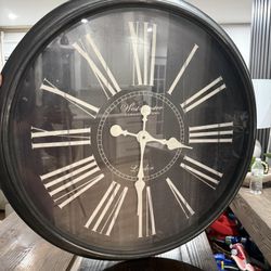 Large Vintage-Style Wall Clock – Westminster London (Oversized Statement Piece)