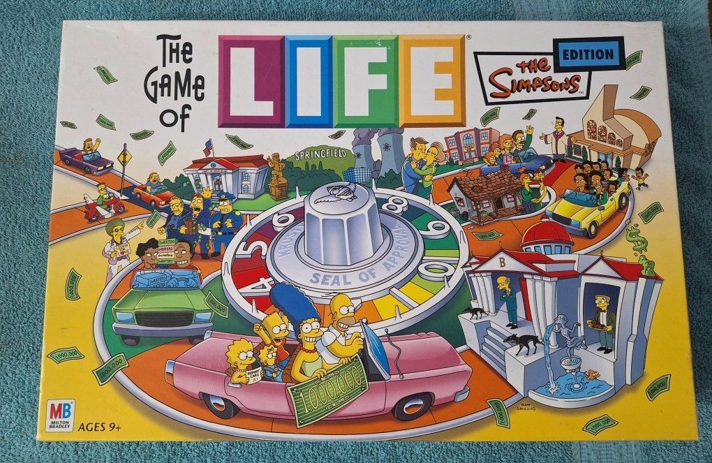 The Game of Life The Simpsons Edition Board Game Milton Bradley 2004
