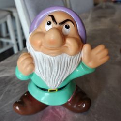 Vintage 1970's Walt Disney Productions Grumpy 7-1/2" Figure Snow White Japan    