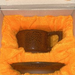 Tenmokus Cup And Saucer Set