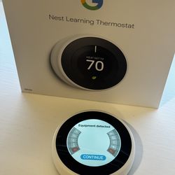 Google Nest Learning Thermostat (White, 3rd gen)