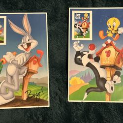 Looney Tunes Bugs Bunny Stamps and Tweety 32 cent USPS Classic