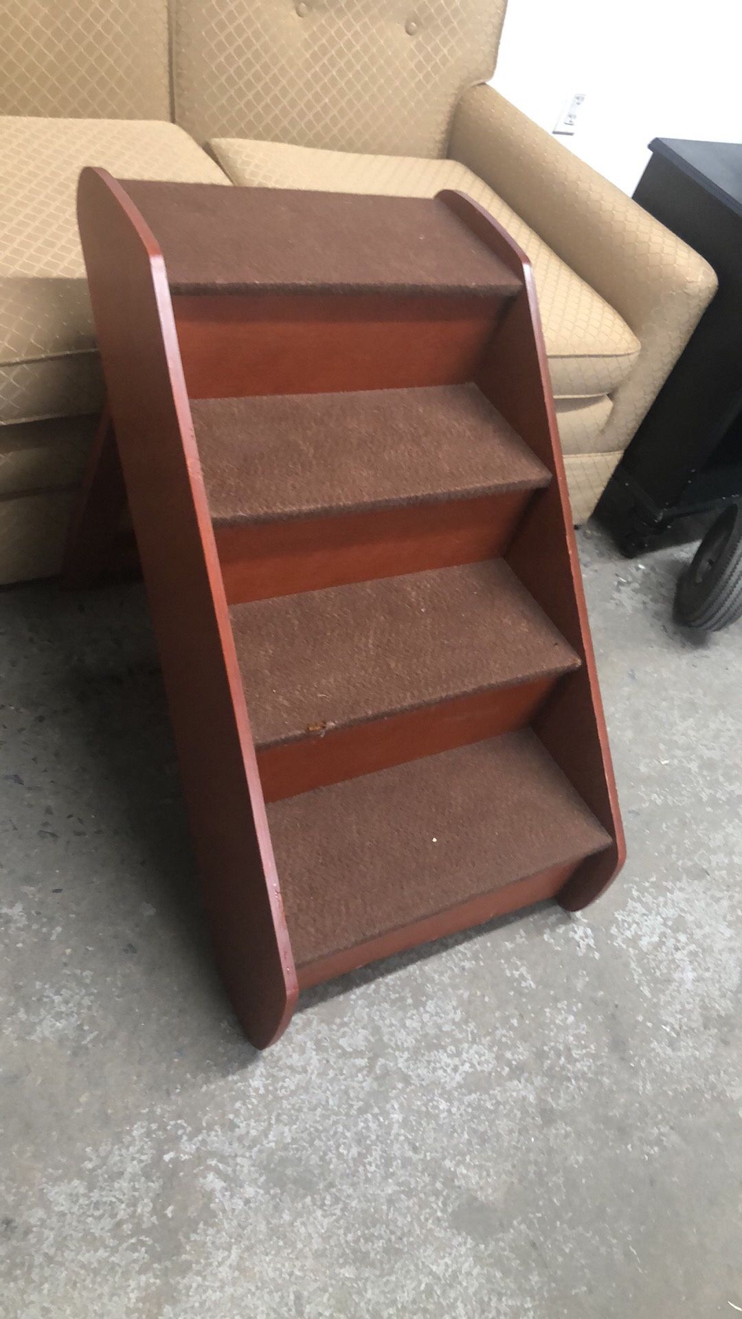 19”wx25”hx38”L Folding Wooden Dog Step