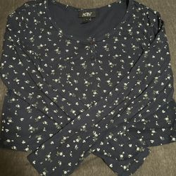 Cropped Long Sleeve Shirt