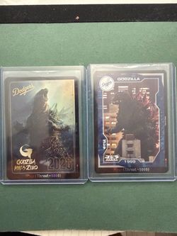 Los Angeles Dodgers x Godzilla Trading Cards Set of 2