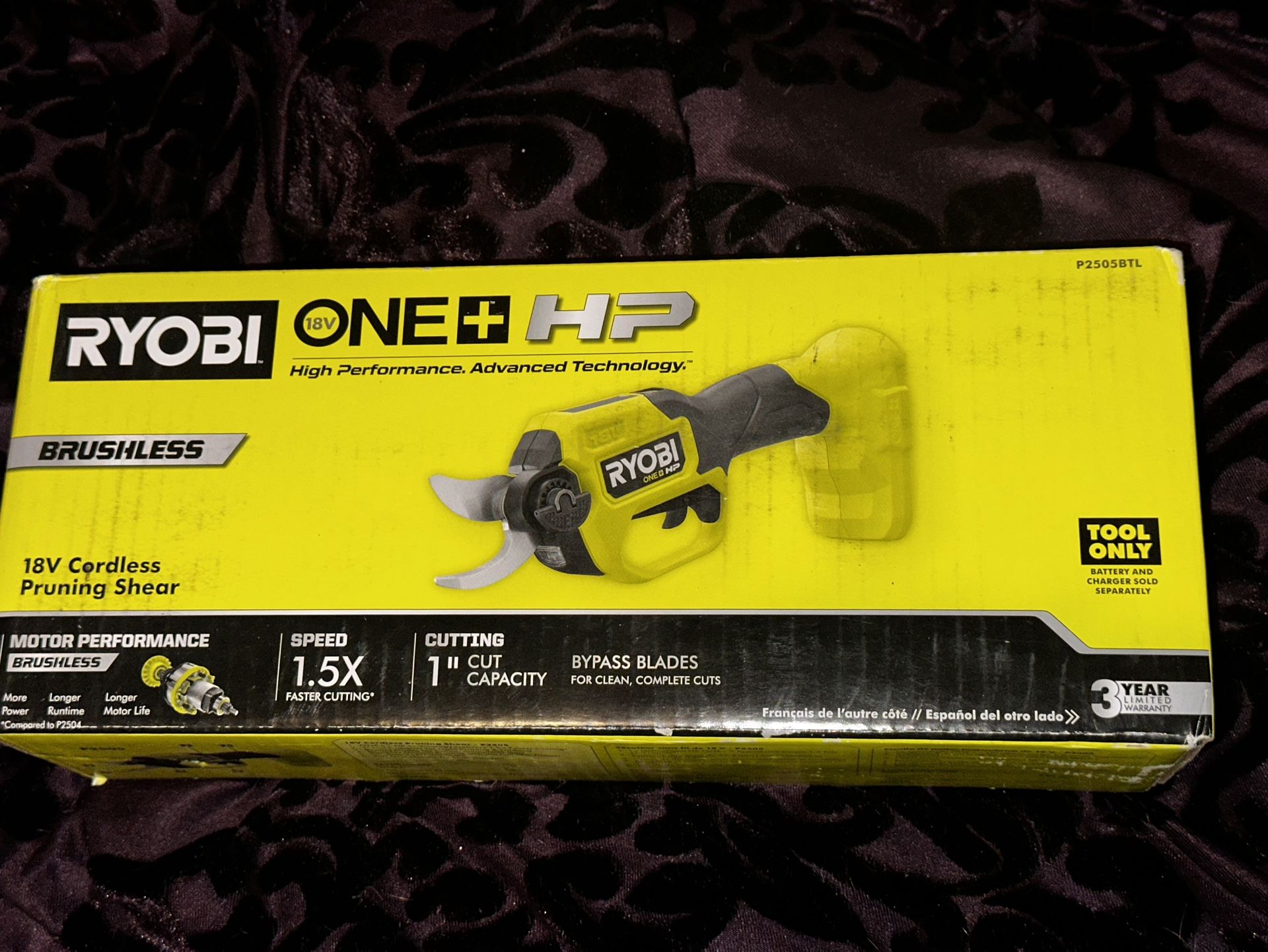 Ryobi pruning shears 18 V cordless