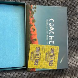 2 COACHELLA W2 SHUTTLE PASSES!!! 130 each.  260 For Both 