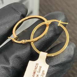10k Gold Hoop Earring 