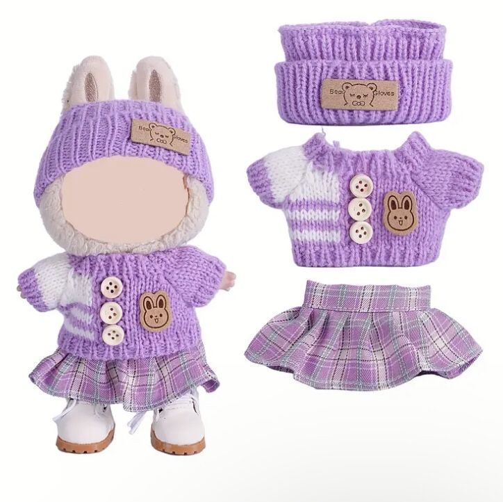 Labubu Purple Outfit No Shoes 