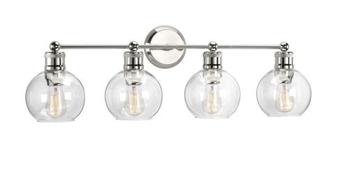 4 Light Bathroom Vanity Light In Polished Nickel