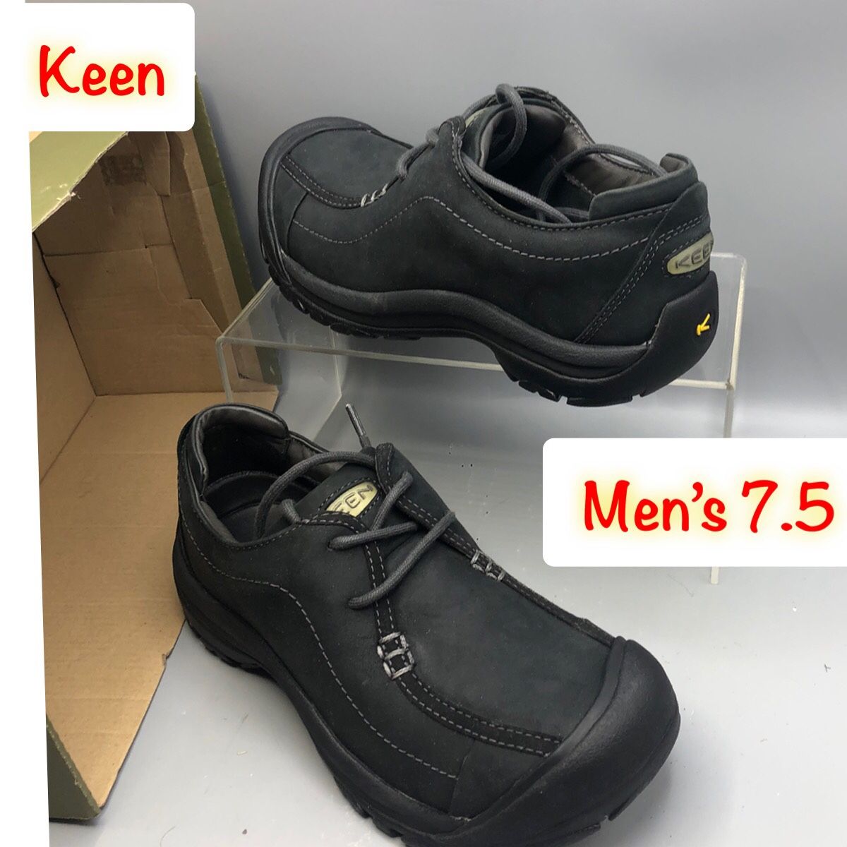 Keen Portsmouth II Men's Black Nubuck Leather brand new size 7.5