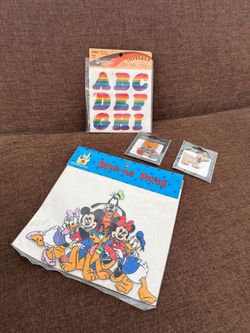 Vintage Iron-On Patch Lot Disney and More
