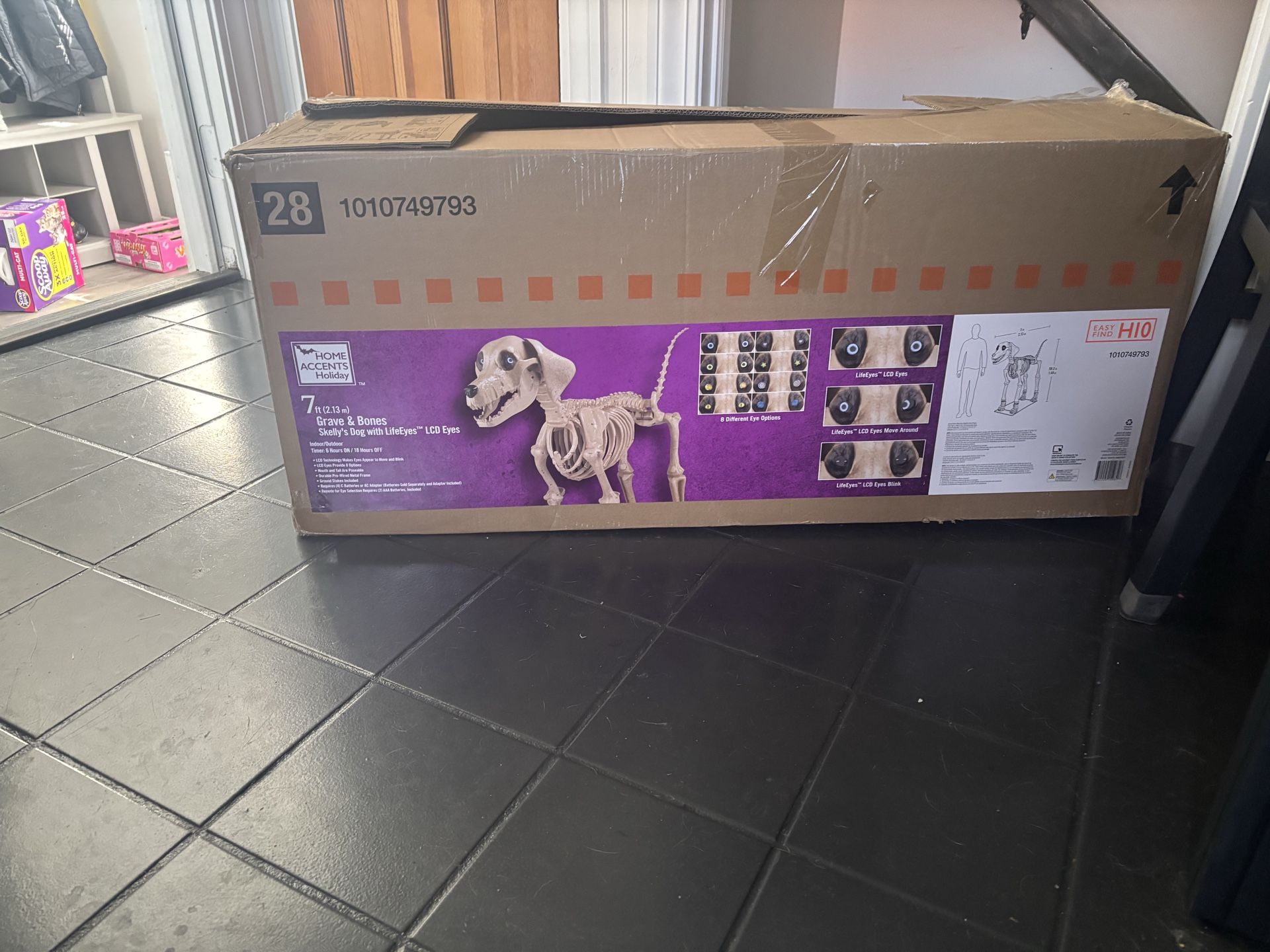 7 foot skelly dog