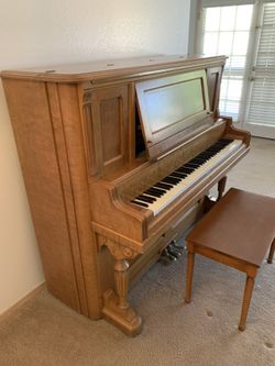 1895, Upright Piano - Checkering & Sons