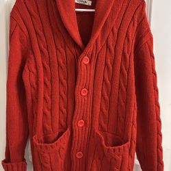 Unisex Cable knit sweater L