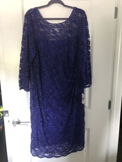 new women dress with label, open back, size 24W