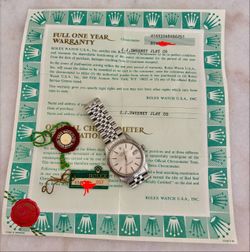 Rolex Datejust 36mm SS ref 16030 Quickset circa 1987 with Complete Open Papers