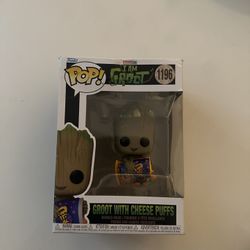 Groot W/ CheesePuffs FunkoPop