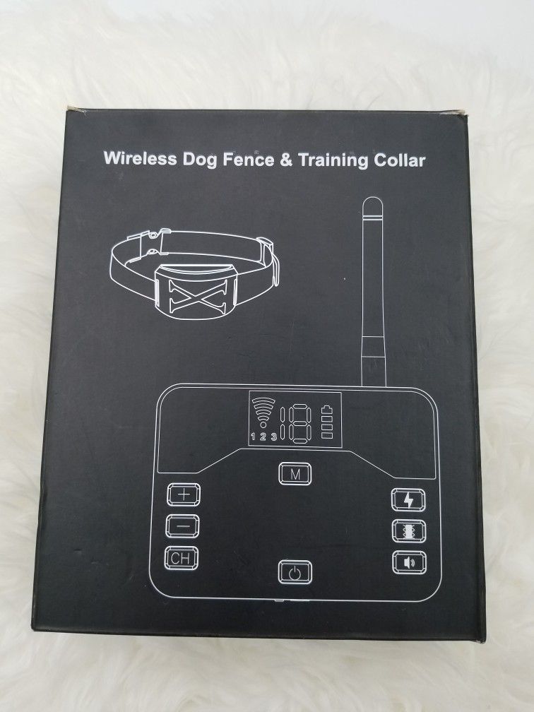 Wireless Dog Fence & Training Collar. 