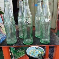 5/vintage  Coke Bottles 