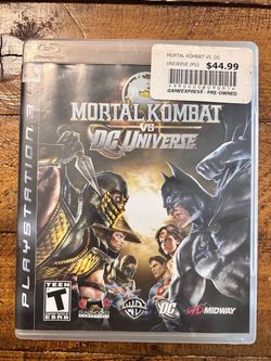 PS3 mortal kombat vs dc universe