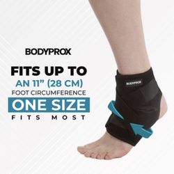 NEW Bodyprox Black Ankle Support Brace OS