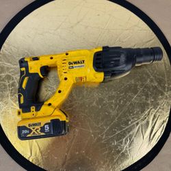 Used Dewalt DCH133 Cordless Brushless Fuel Rotary Hammer Drill Tool Construction Job Site Hope DIY Concrete hammer with 5AH battery, no charger