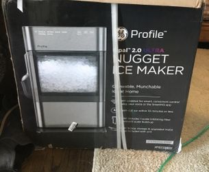 GE Profile ice maker, opal 2.0 ULTRA Nugget model.