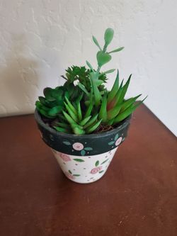 Artifical Plant With Breakable pot