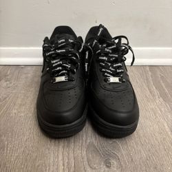 Supreme Air Force 1s Black