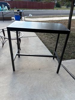 Black Bar Height Table