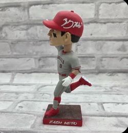 Custom Zach Neto signed bobblehead