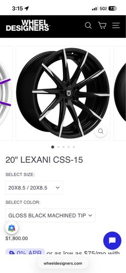 20” Lexani Concave Sport 15 Rims CSS & F1