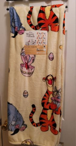 Winnie The Pooh Easter Throw Blanket 50 X 70 Brand New With Tags