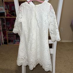 White Lace Toddler Dress