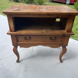 Wood TV Stand - Rustic Mexican Style
