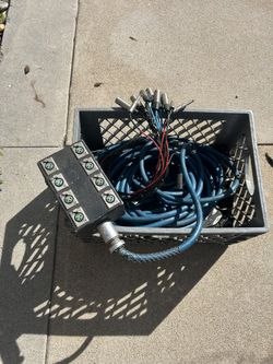 12 Channel XLR And 3 - 1/4” Snake