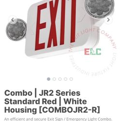Compact LED Exit Light Combo