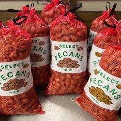 Fresh Pecans 5LB Bags $25
