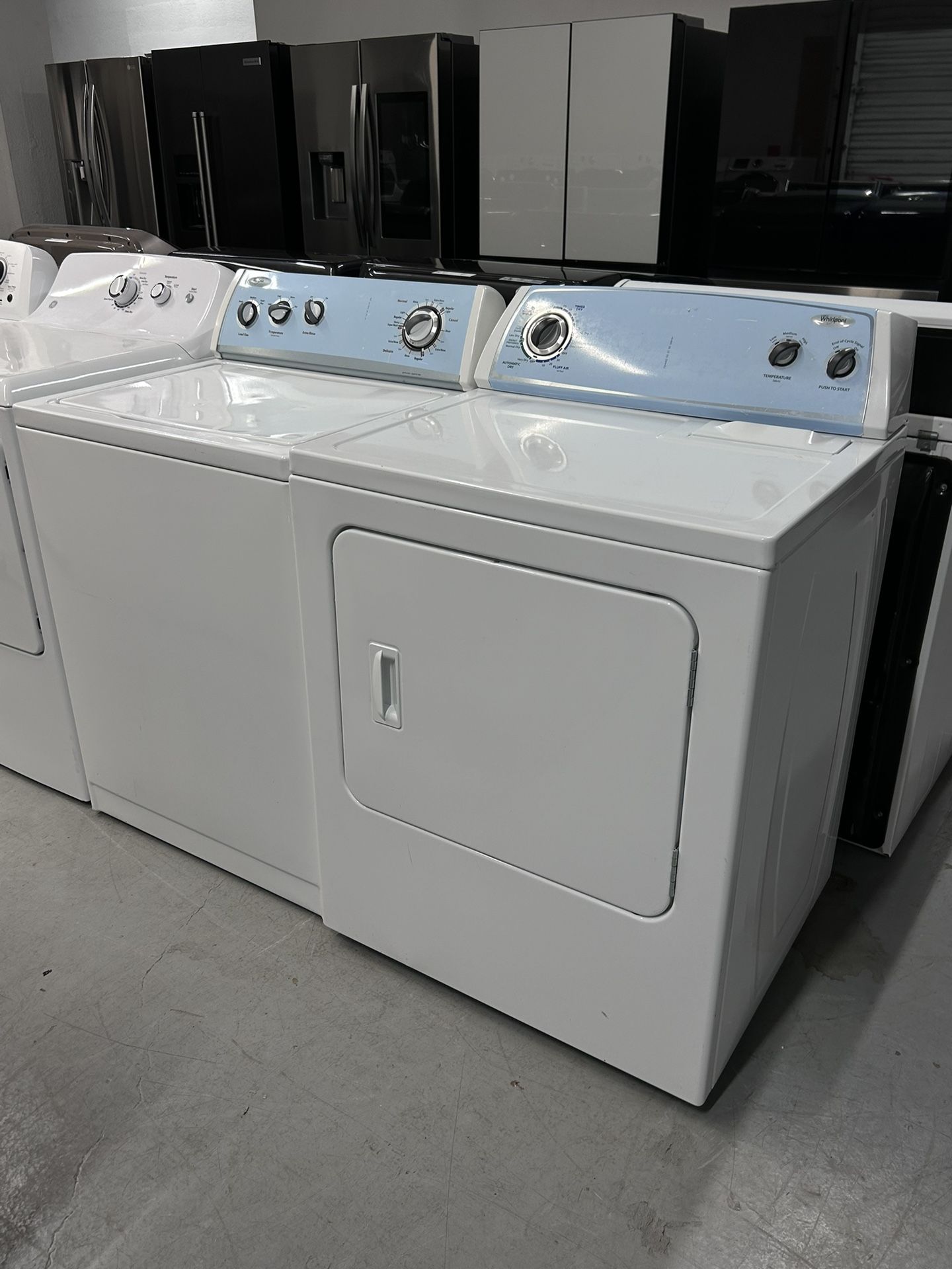 Whirlpool Top Load Washer and Dryer Set